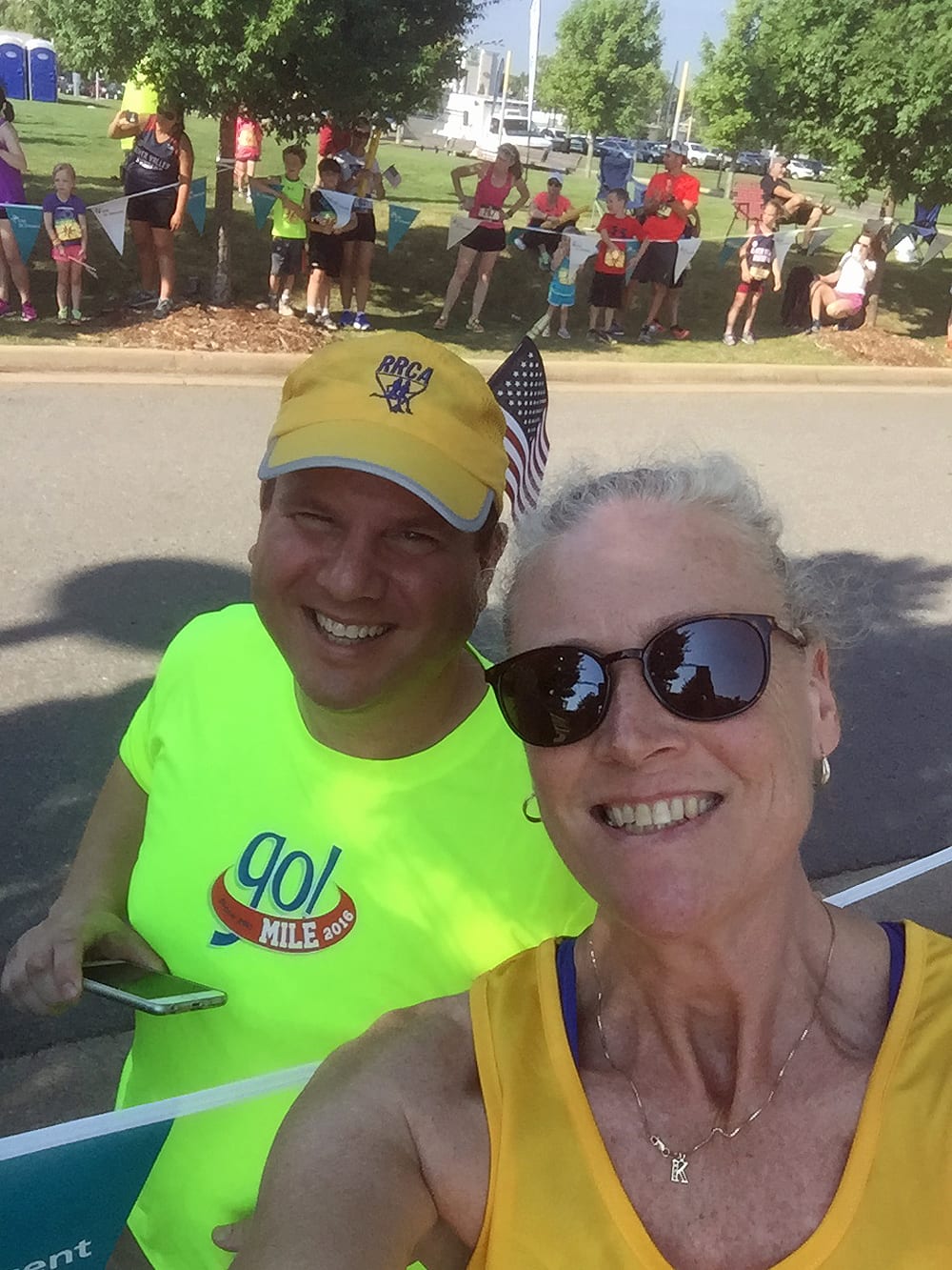Local running hero David Meroney with K2.