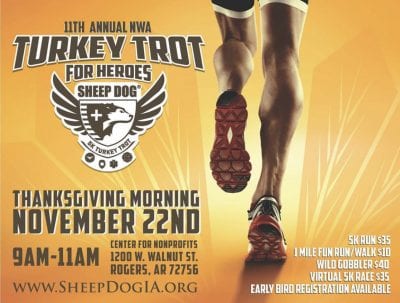 SDIA Annual NWA Turkey Trot for Heroes @ Center for Non Profit | Rogers | Arkansas | United States