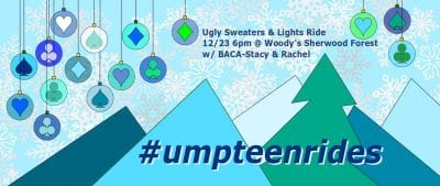 Ugly Sweaters & Lights Ride @ Woody's Sherwood Forrest