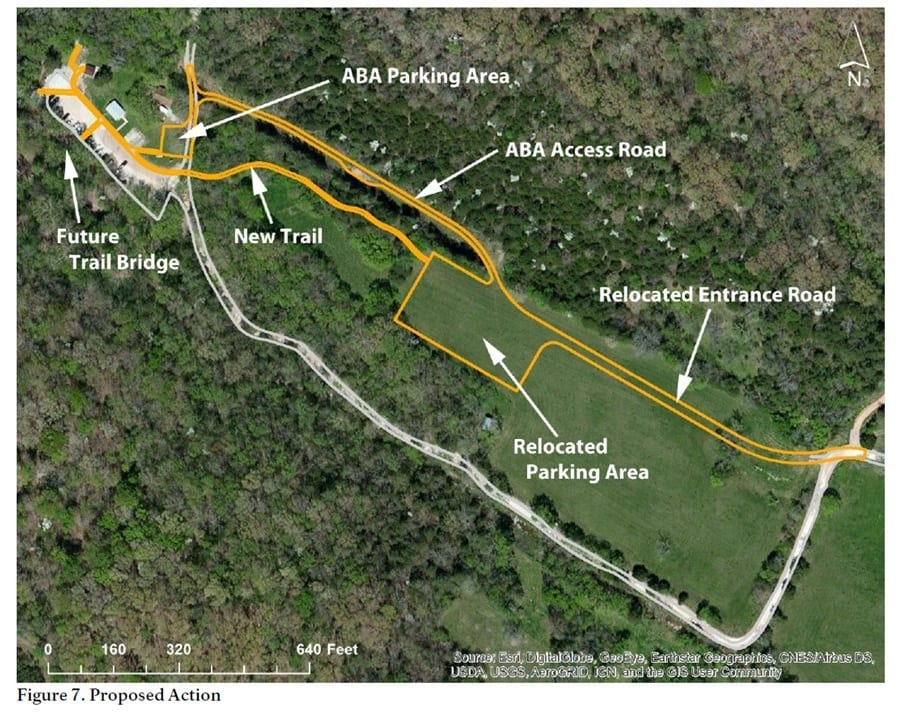 Concept plan for Lost Valley area improvements.