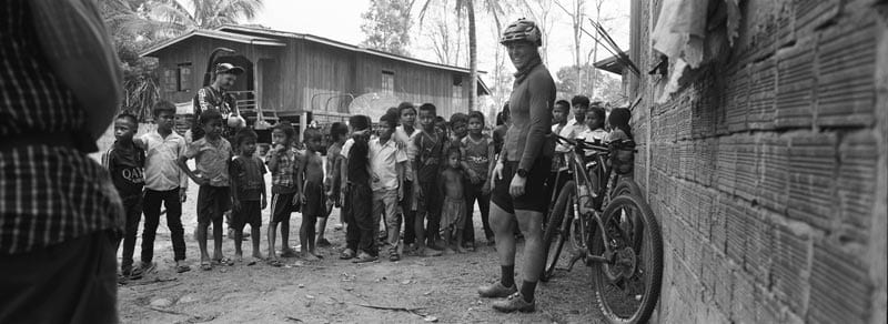 Rebecca Rusch rides the Ho Chi Minh Trail for the feature film project 'Blood Road' in Vietnam, Laos, and Cambodia in March, 2015.