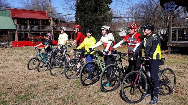 Riders in Leslie, Arkansas