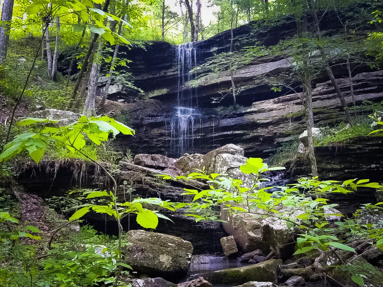 Ozark Waterfall near Spirits Creek.