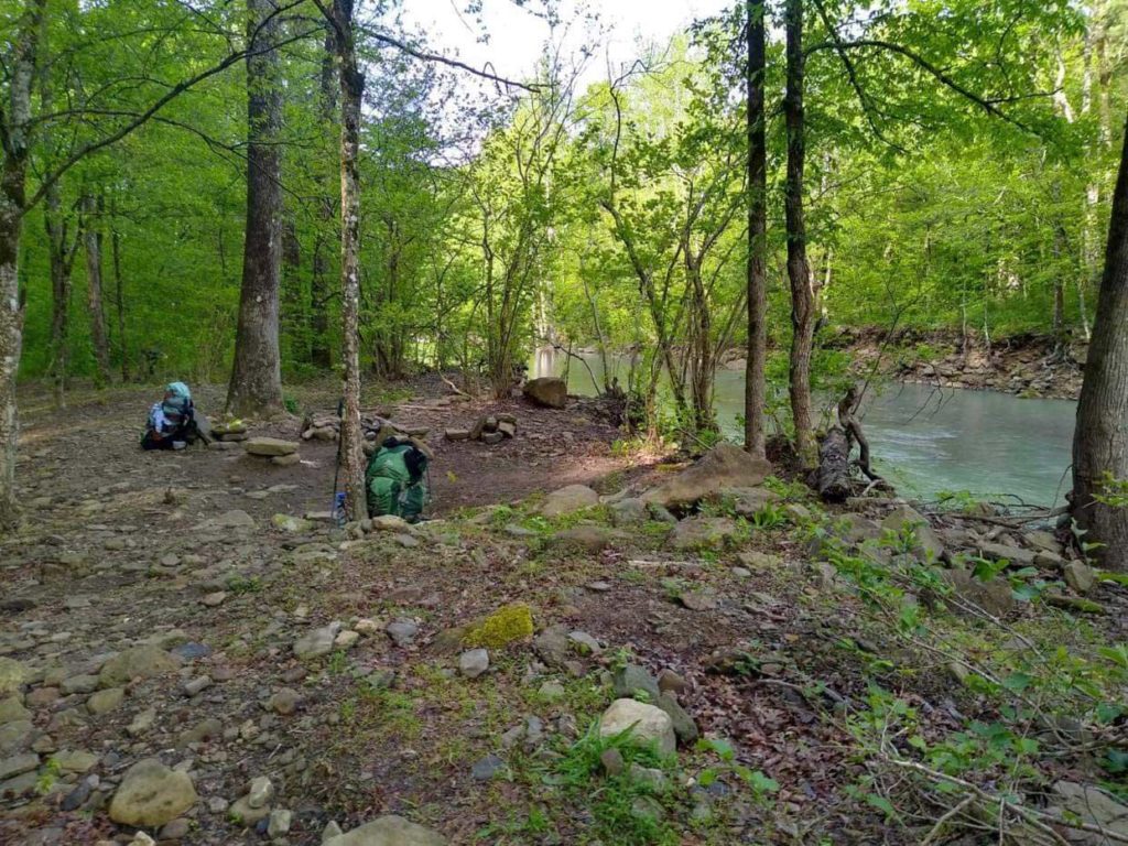 Creekside rest stop.
