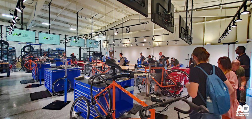 Bicycle Mechanic School at Northwest Arkansas Community College.