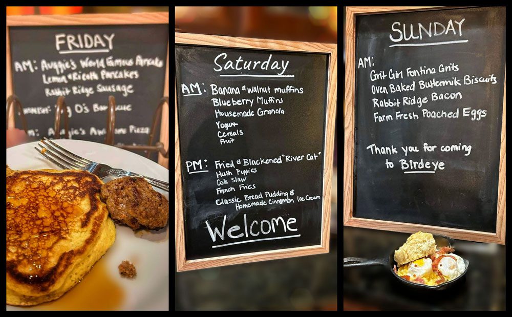 Always check the menu board.