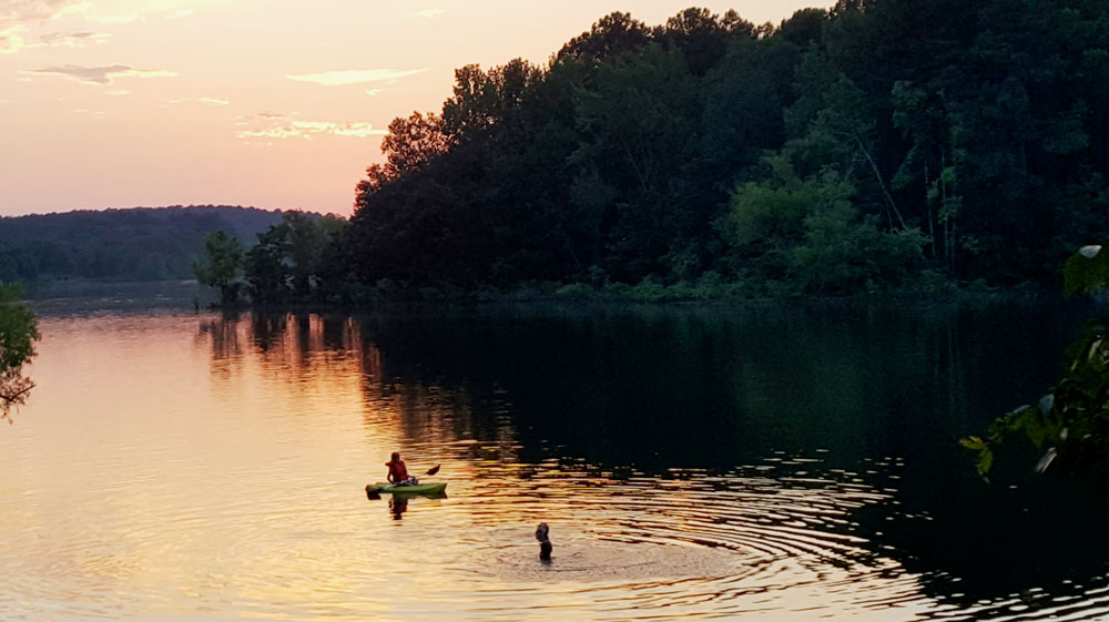 Sunset on DeGray Lake.